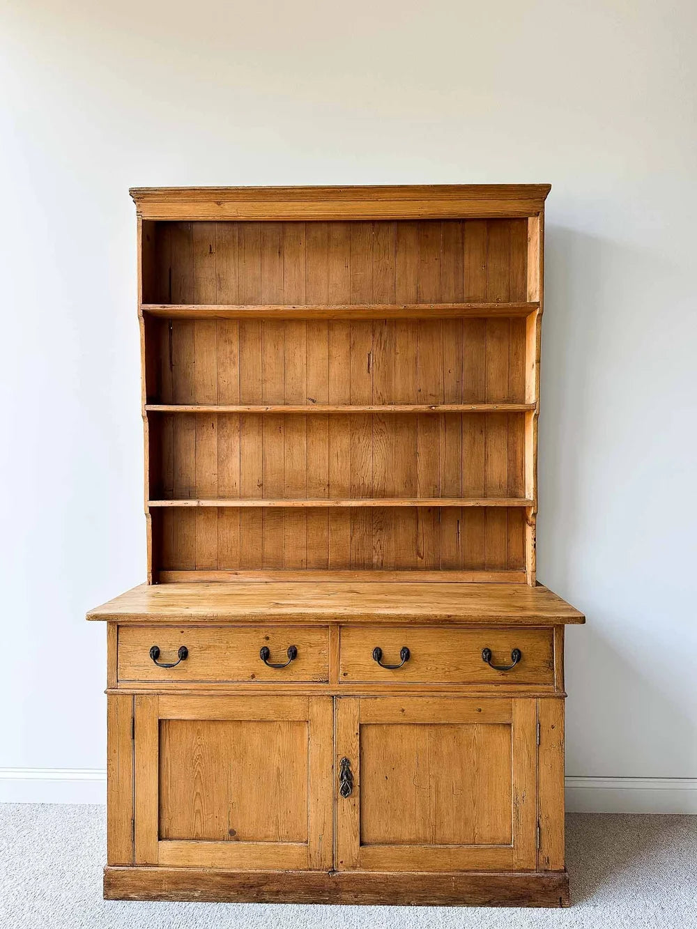 English antique pine welsh dresser