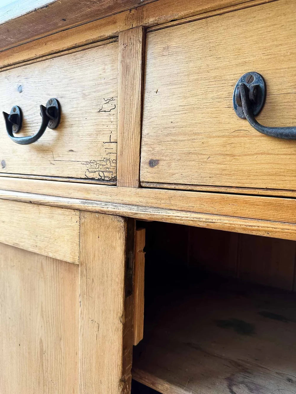 English antique pine welsh dresser