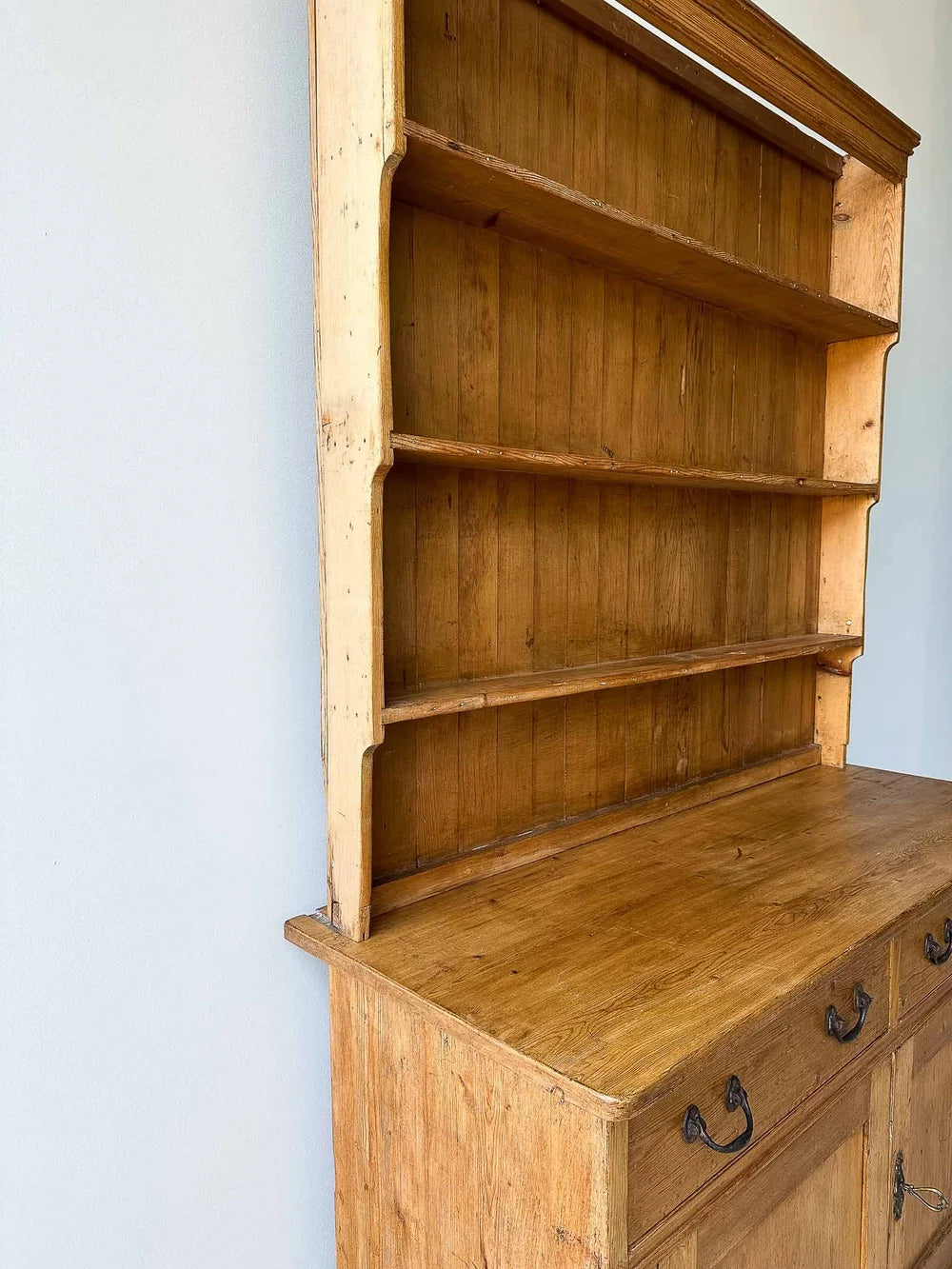 English antique pine welsh dresser