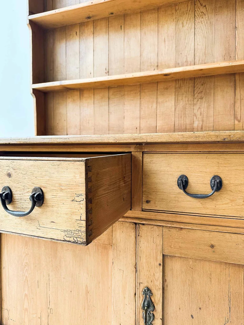 English antique pine welsh dresser