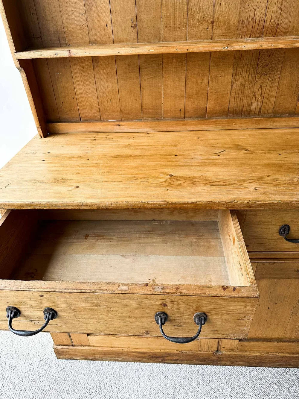 English antique pine welsh dresser