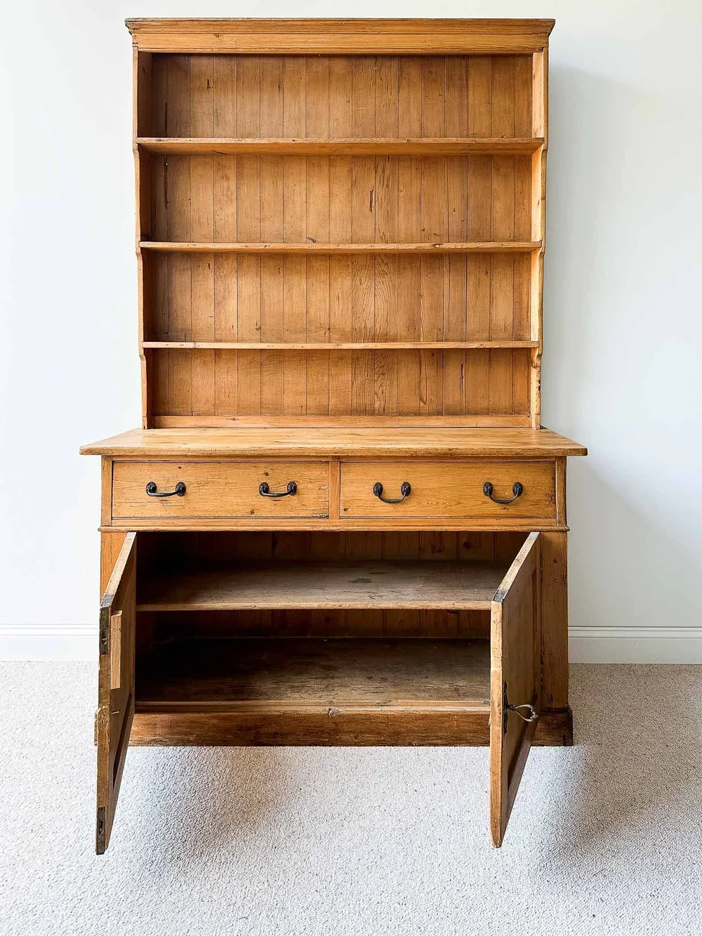 English antique pine welsh dresser