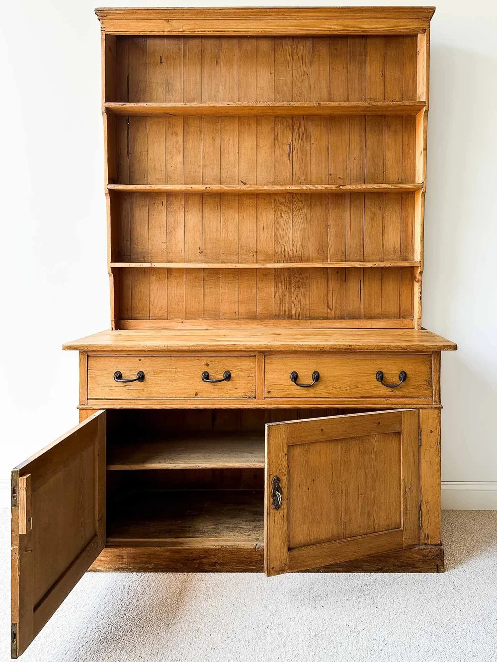 English antique pine welsh dresser