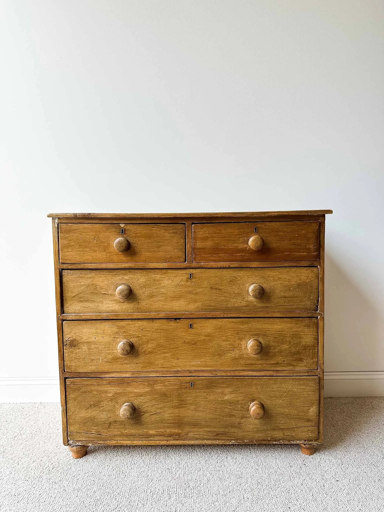 English pine drawers