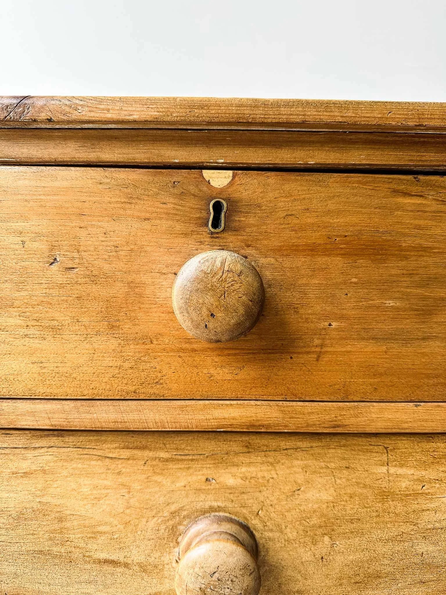 English pine drawers