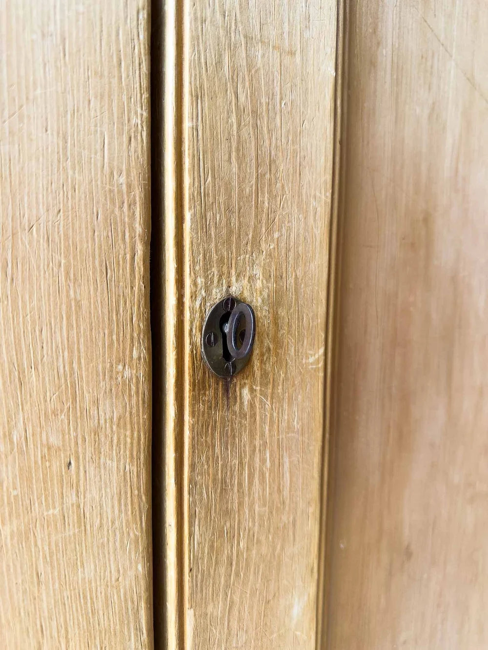 Tall victorian pine wardrobe