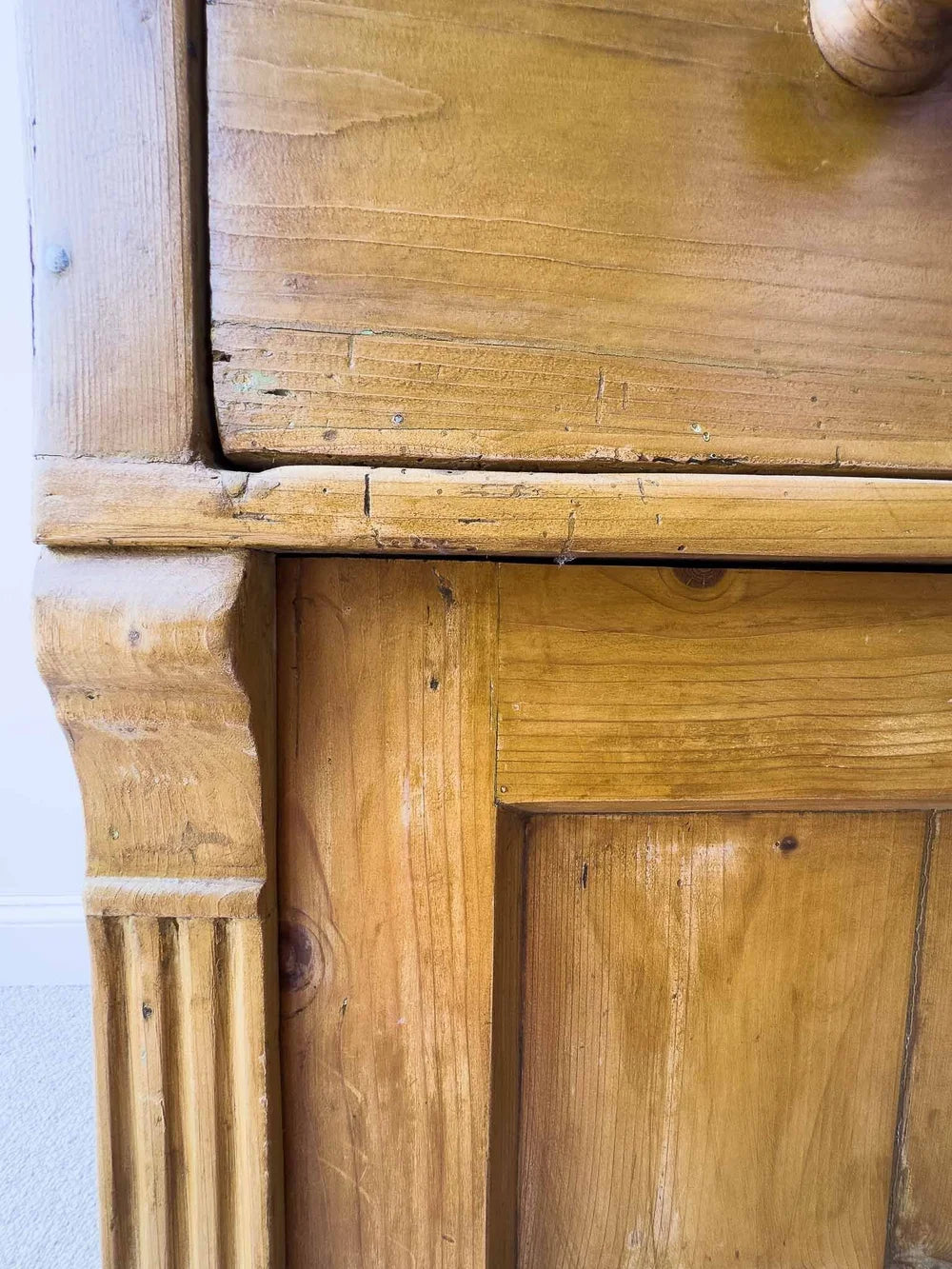 English pine antique sideboard