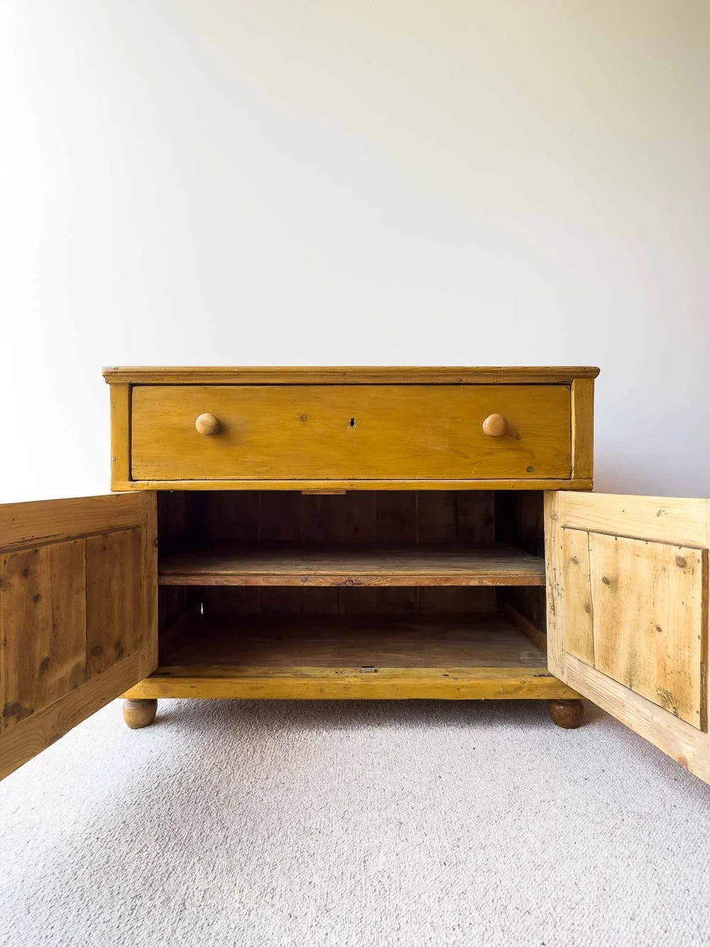 English pine antique sideboard