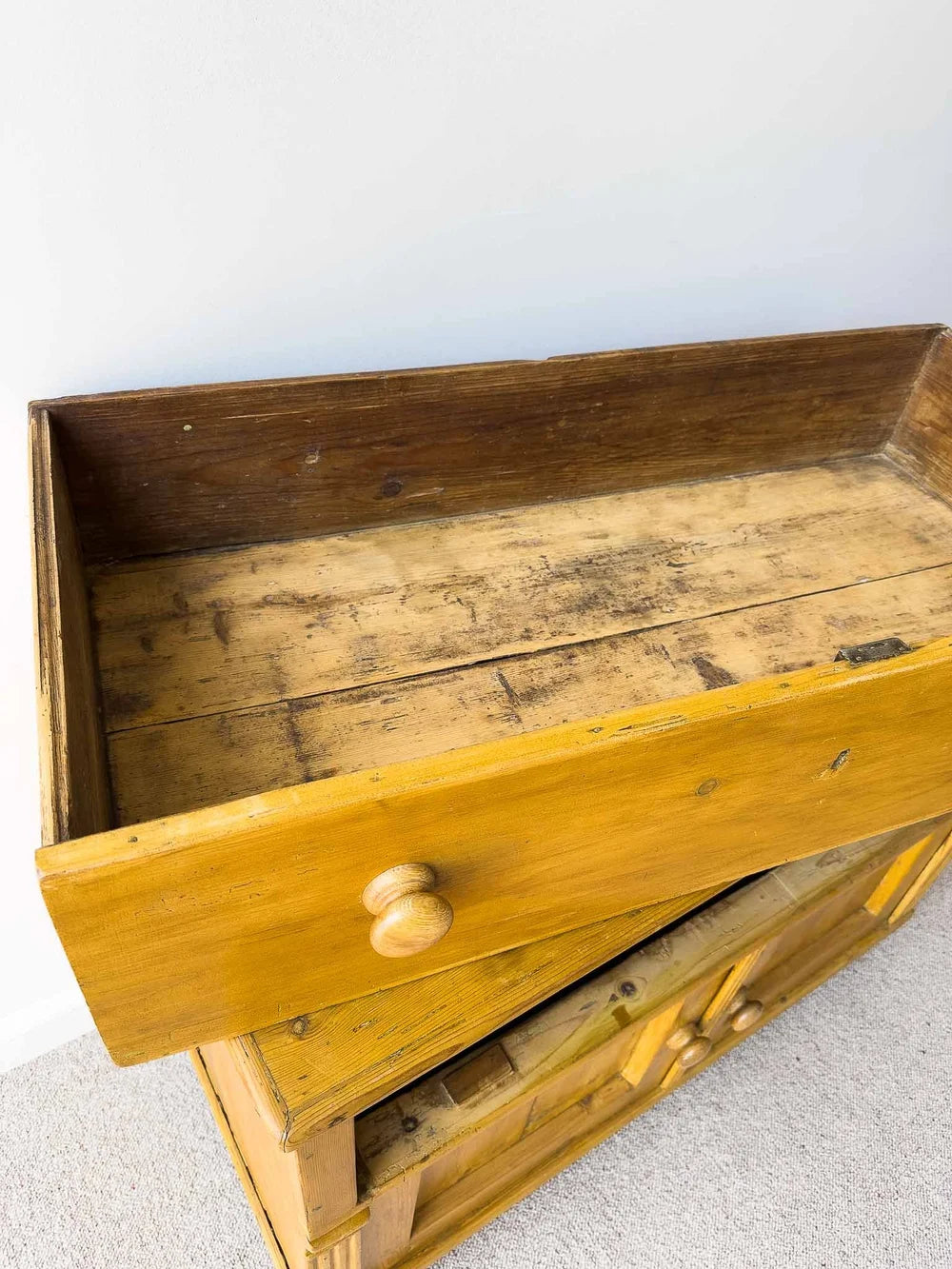 English pine antique sideboard