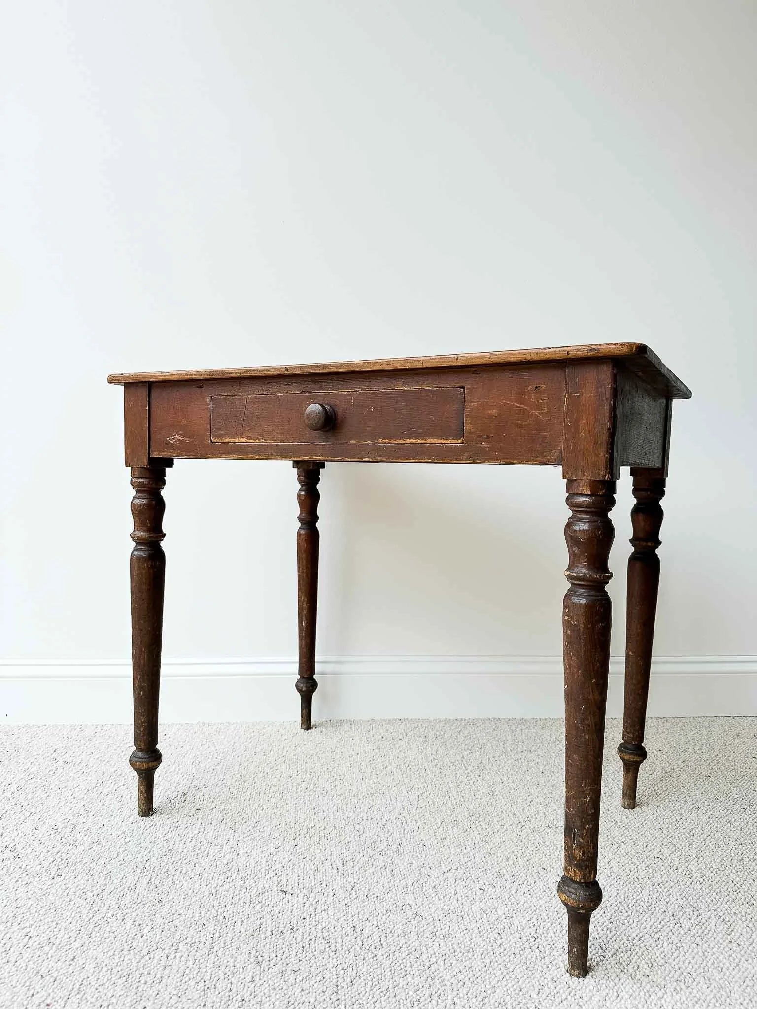 Small victorian pine table