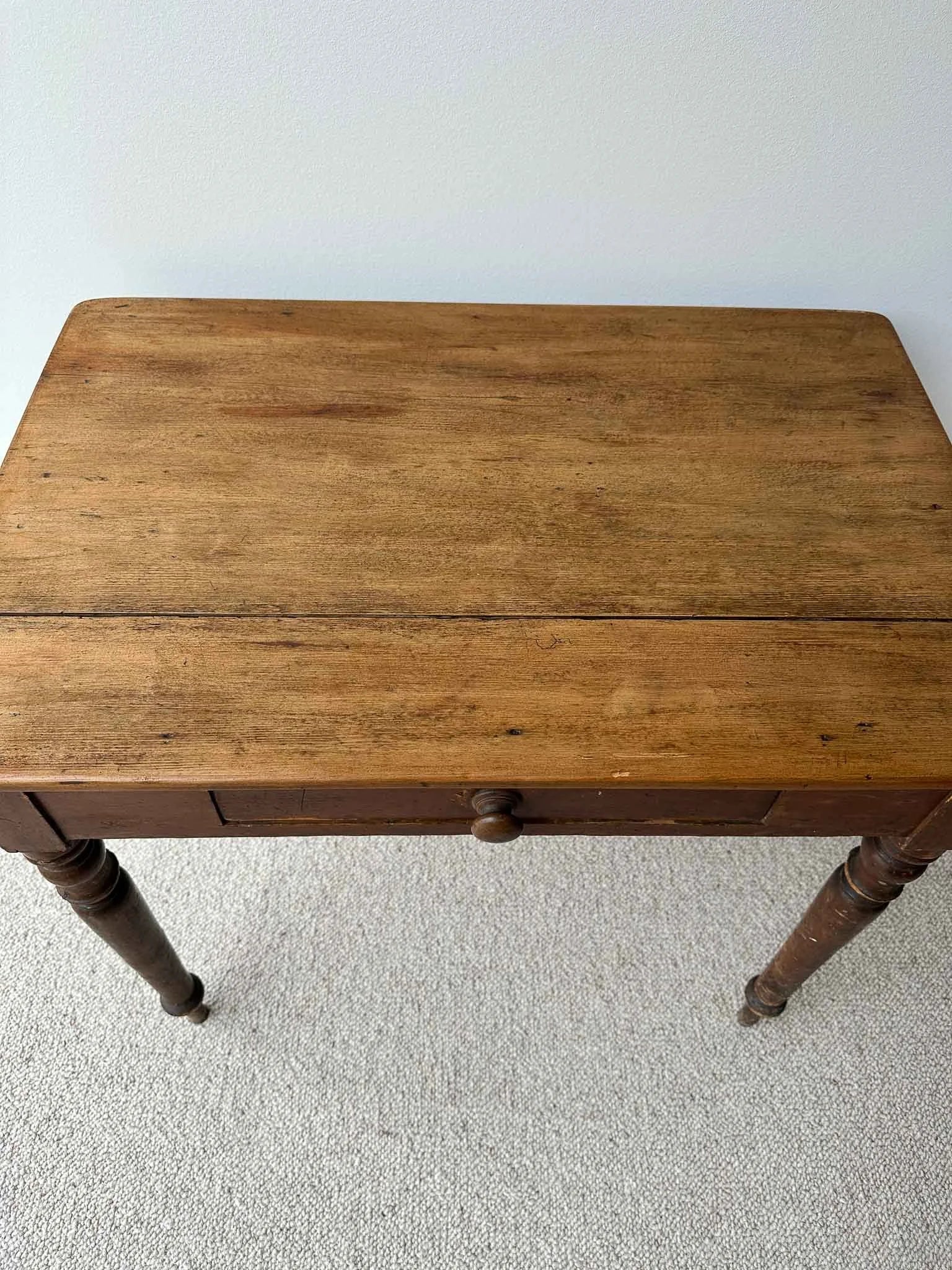 Small victorian pine table
