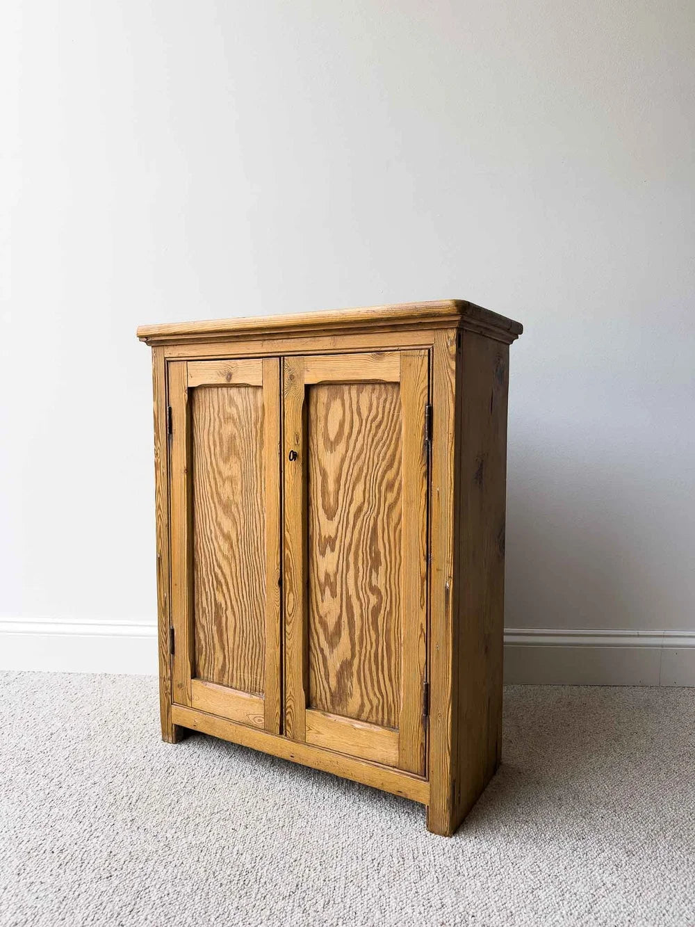 Small pitch pine cupboard
