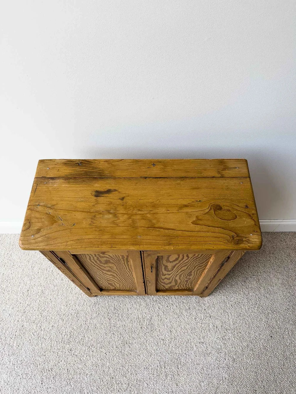 Small pitch pine cupboard