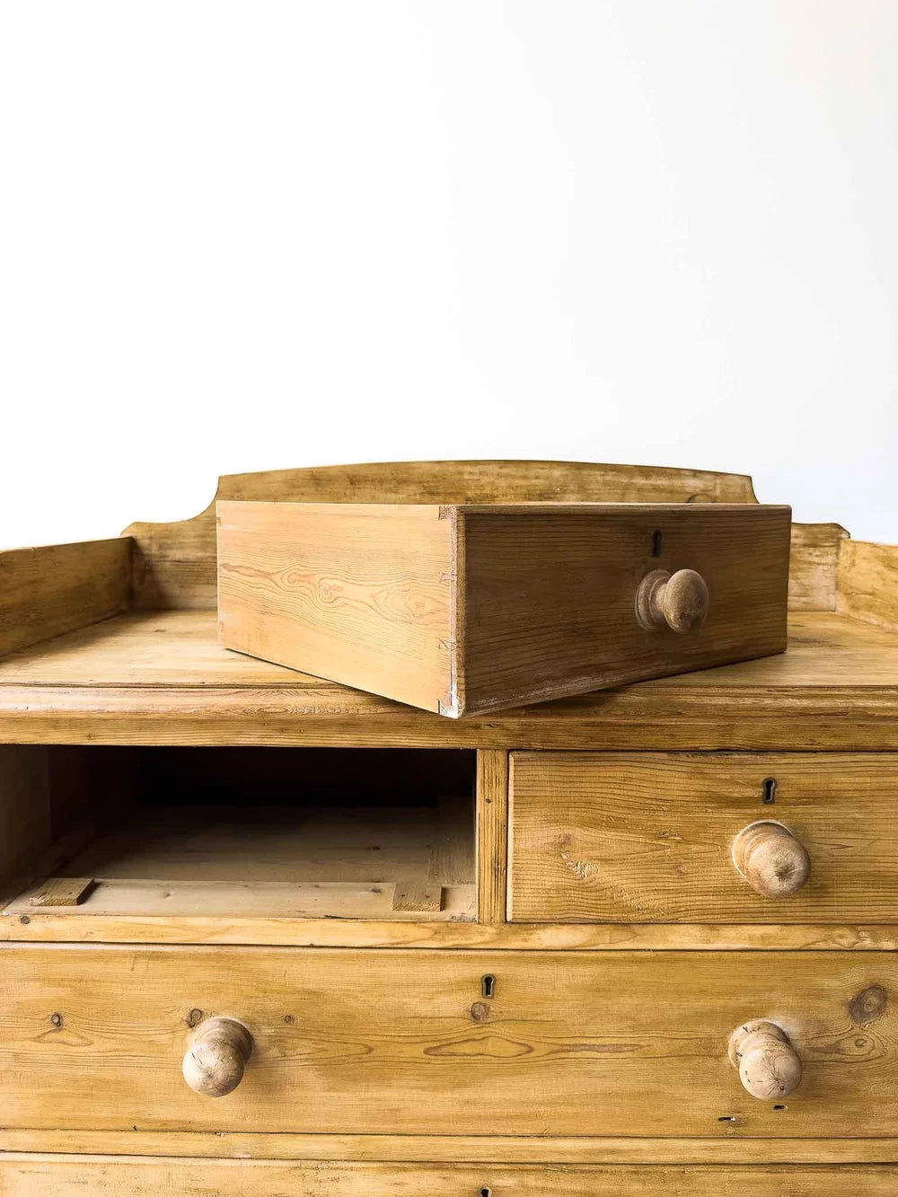 Victorian drawers with gallery back