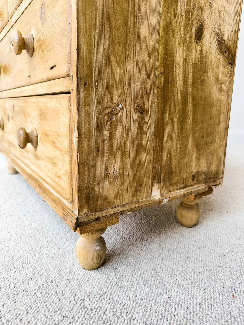 Victorian drawers with gallery back