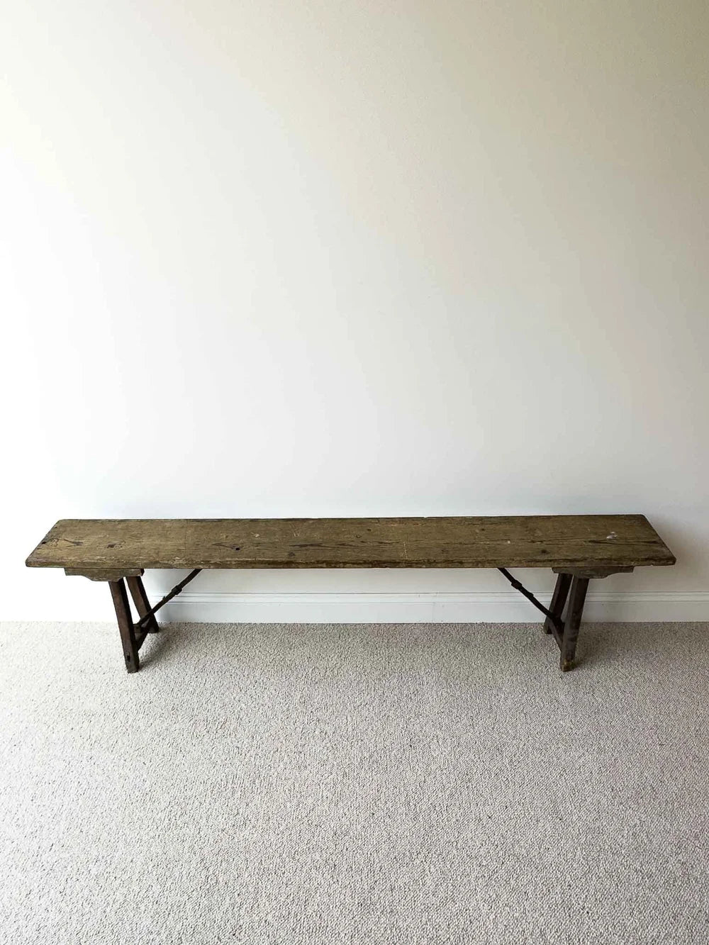 German antique folding bench