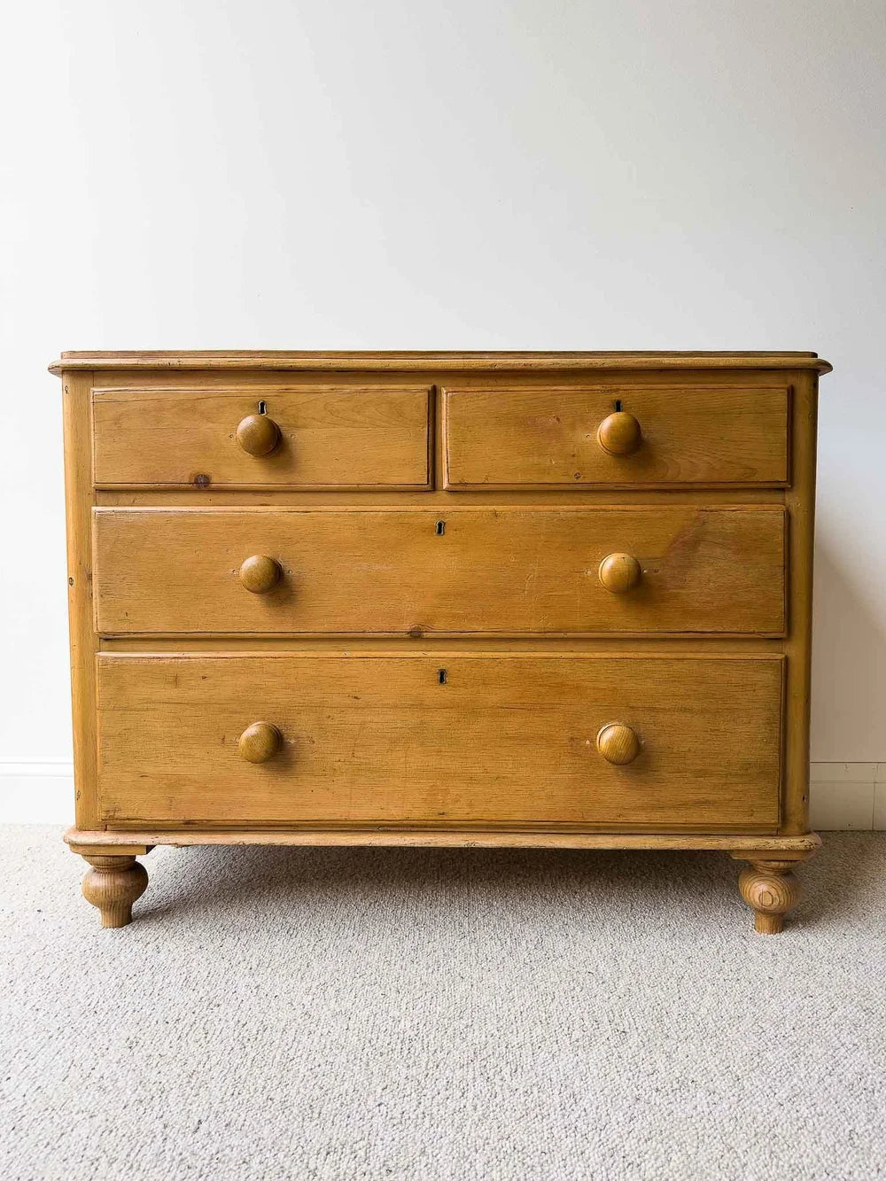 Victorian pine drawers