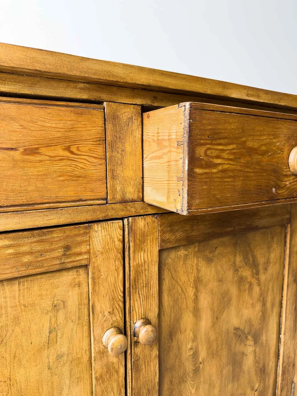 English antique pine sideboard