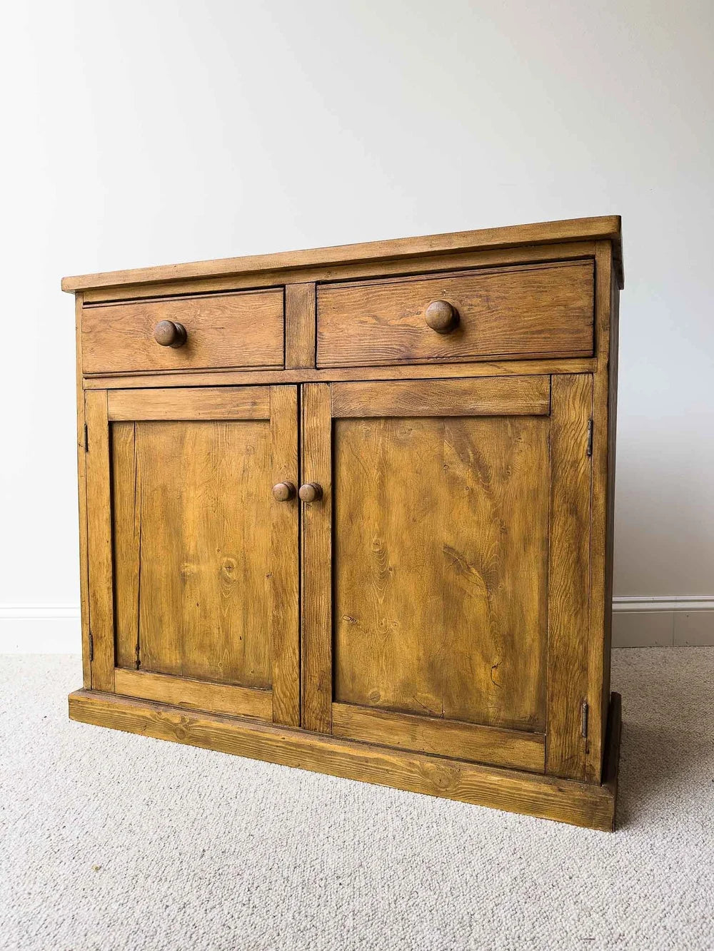 English antique pine sideboard