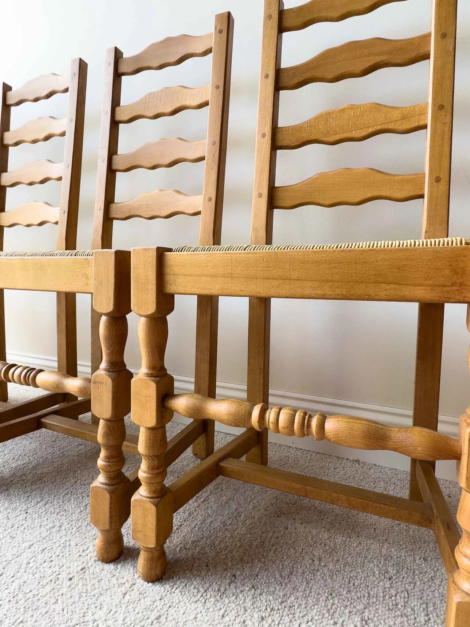 Set of ladderback chairs