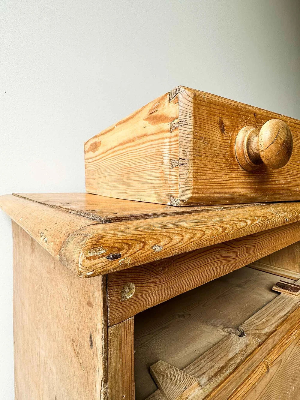 English antique pine sideboard