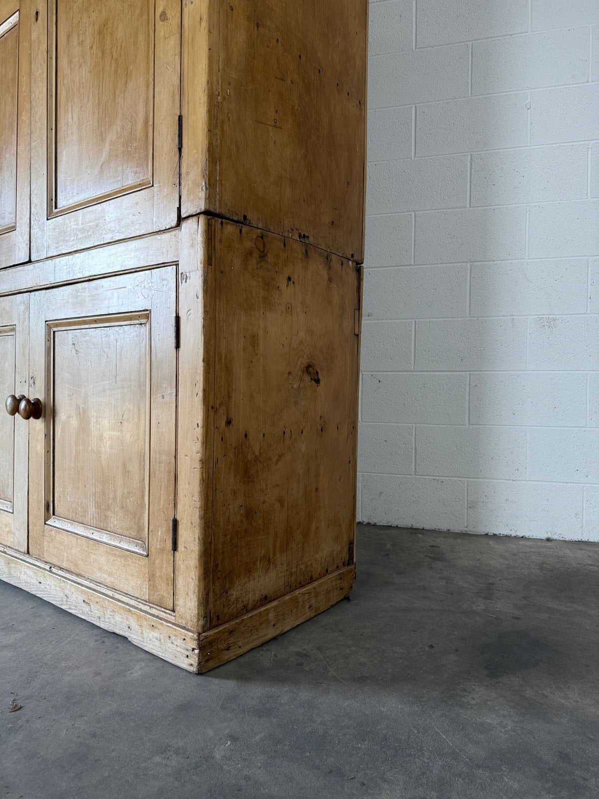 Impressive Antique Pine Wardrobe - House on Horizon
