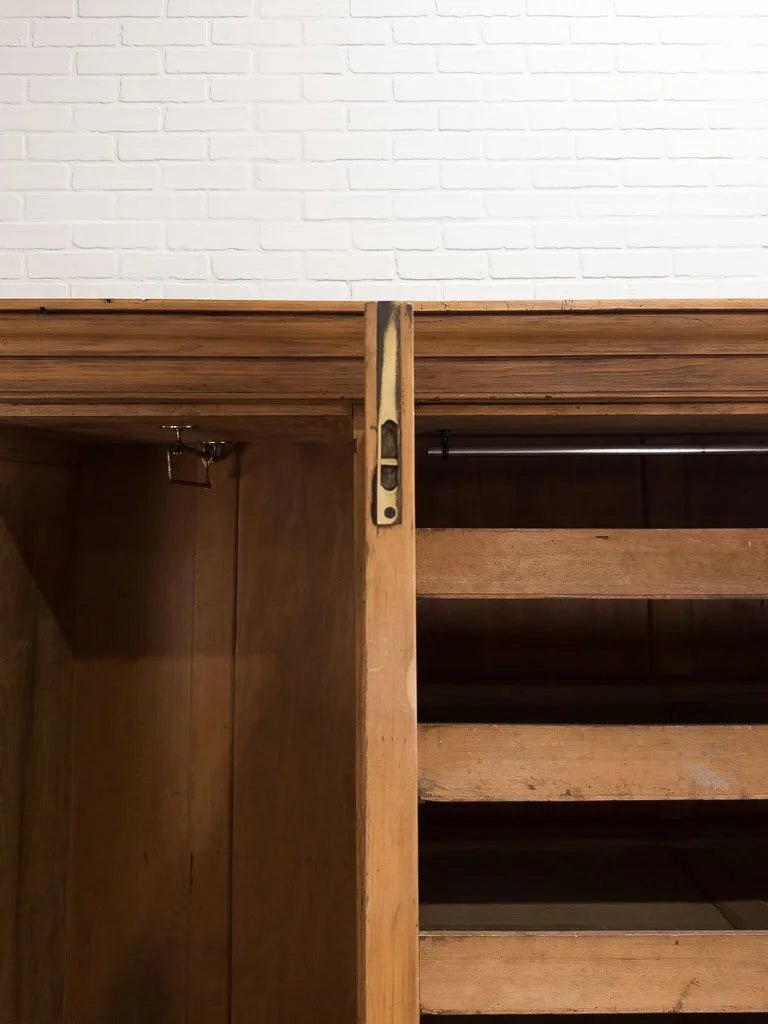 Incredible arched triple antique wardrobe with fitted interior - House on Horizon