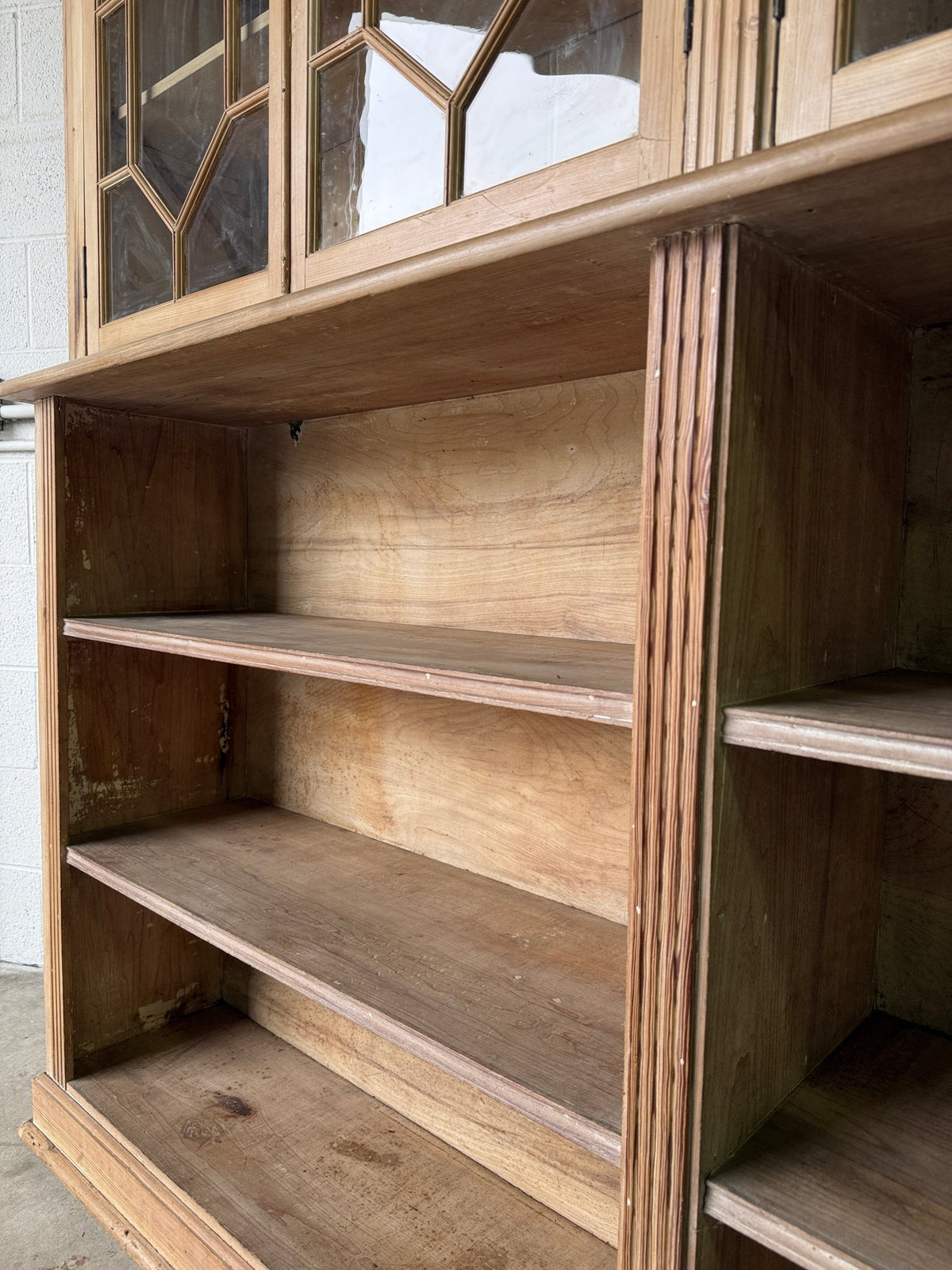 Incredible astragal glazed bookcase - House on Horizon