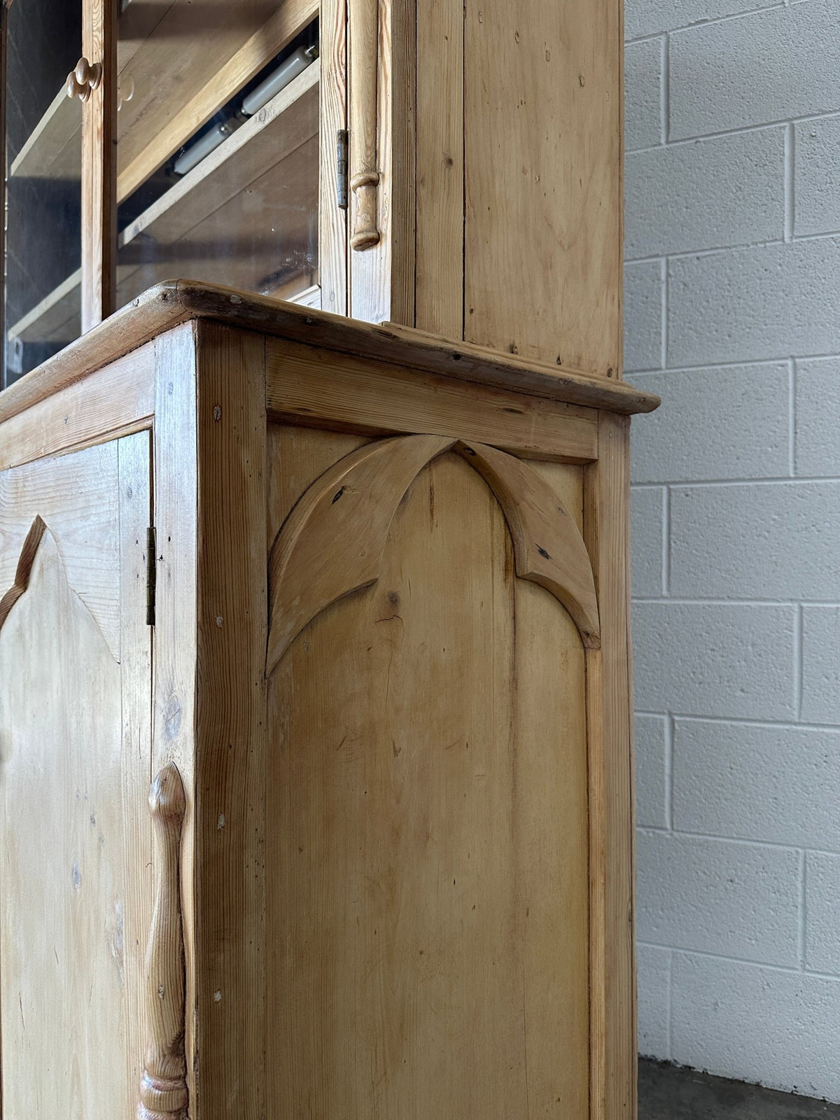 Incredible cornish hutch or cupboard with glass doors - House on Horizon