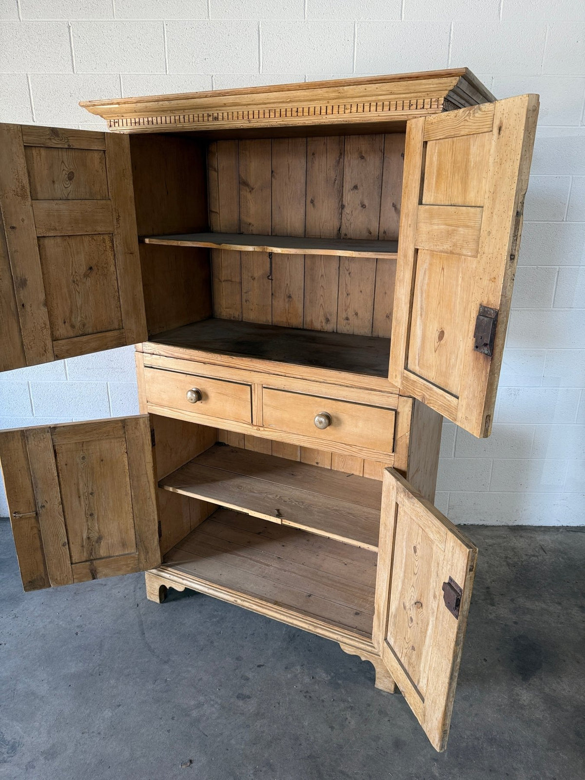 Irish antique pine press - House on Horizon