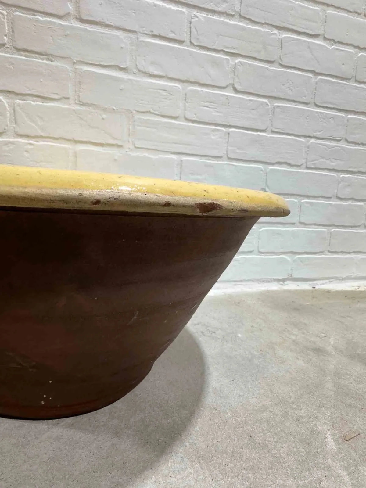 Large 19th century dairy bowl - House on Horizon