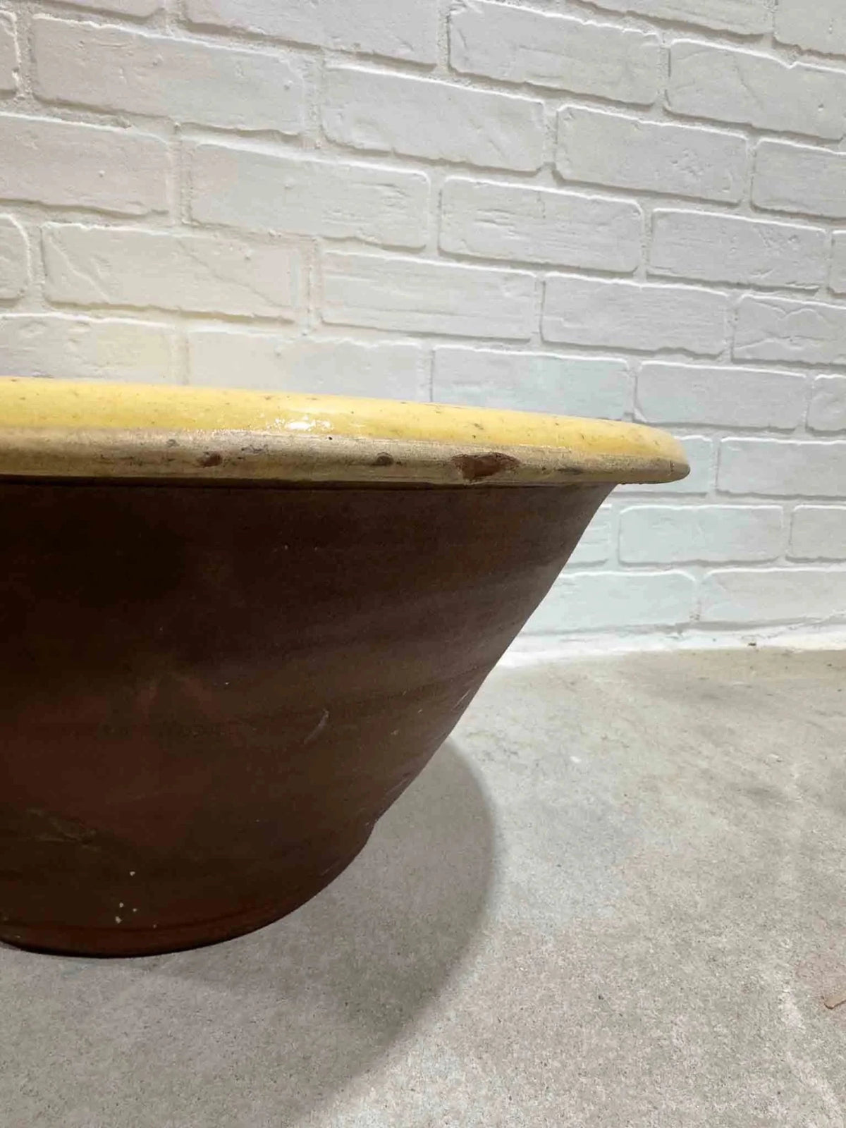 Large 19th century dairy bowl - House on Horizon