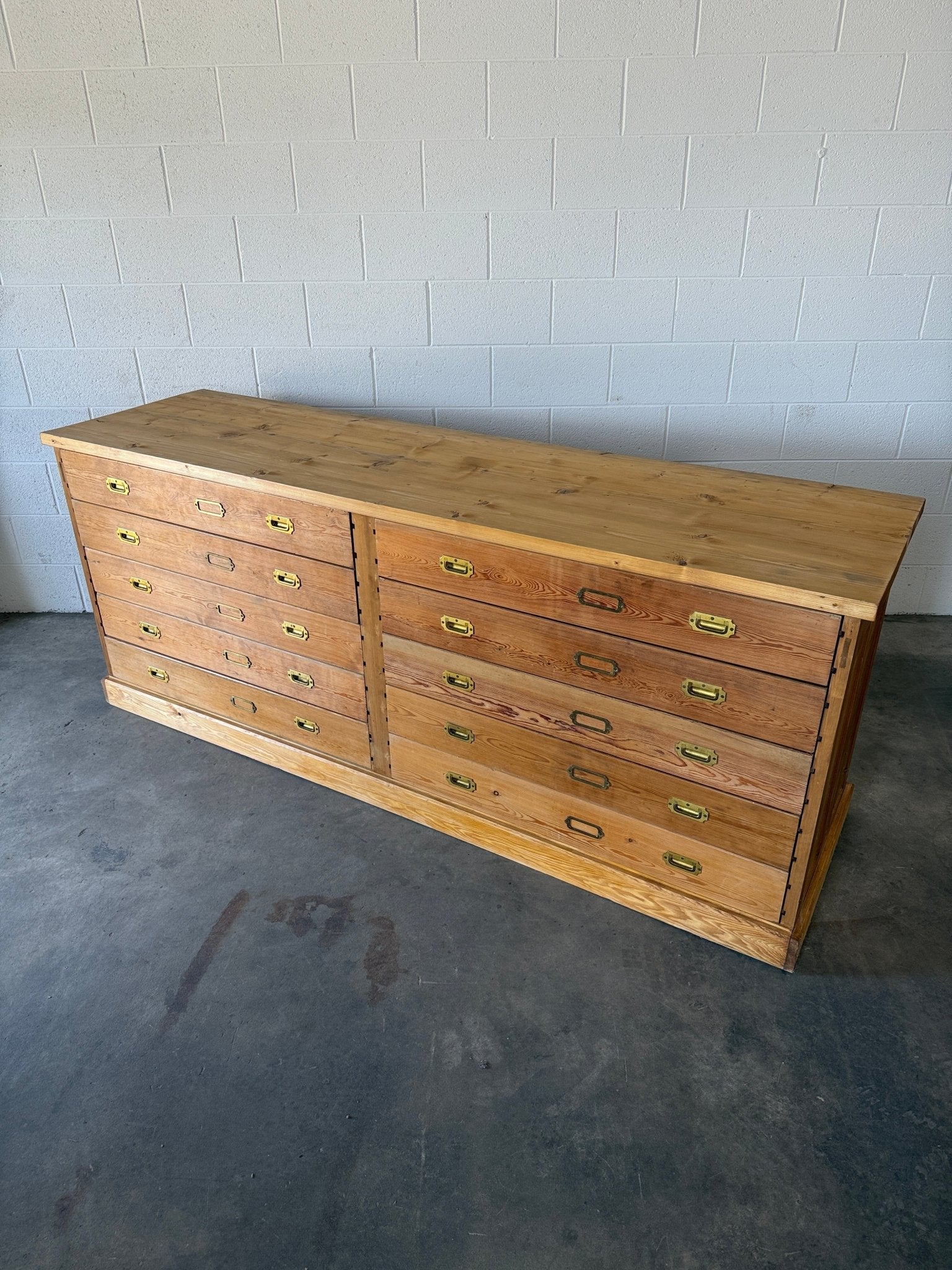 Large Antique Bank of Haberdashery Drawers - House on Horizon