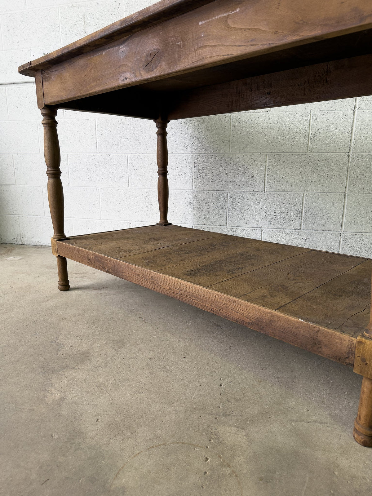 Large antique French drapers table - House on Horizon