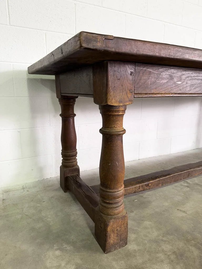 Large antique oak dining table - House on Horizon