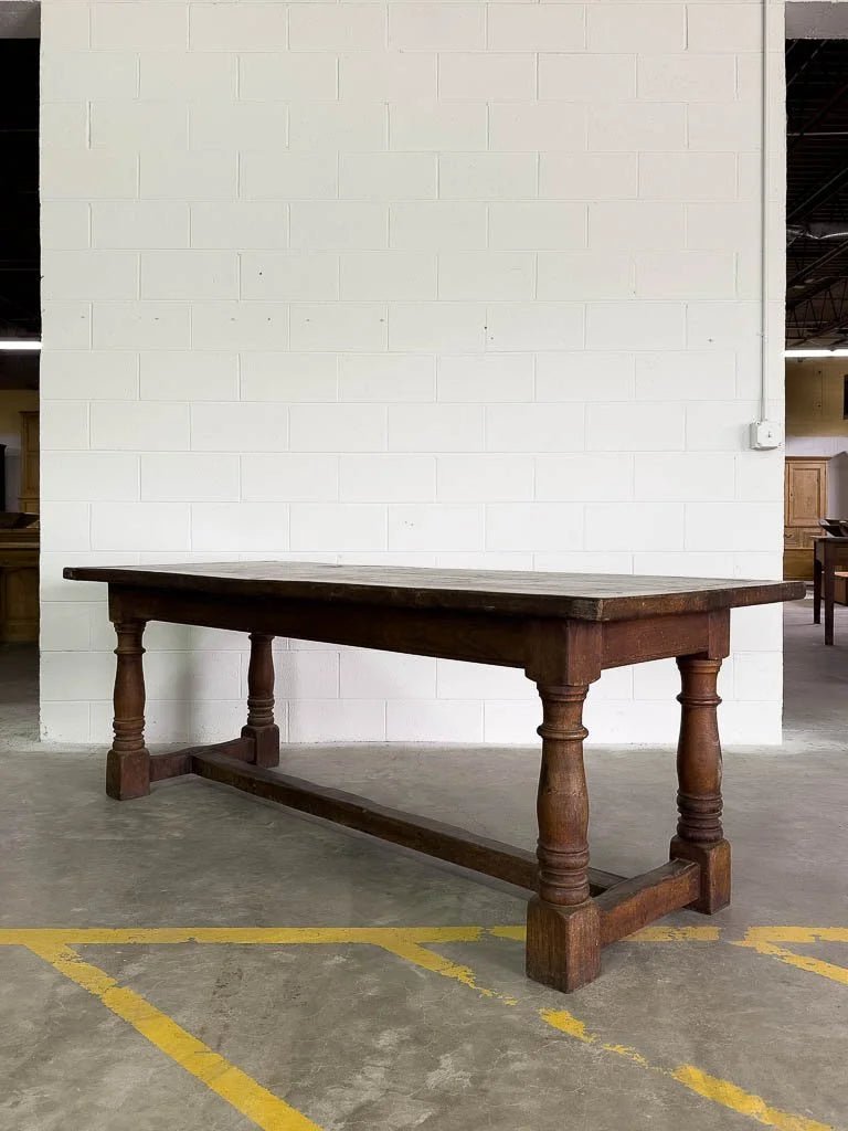 Large antique oak dining table - House on Horizon