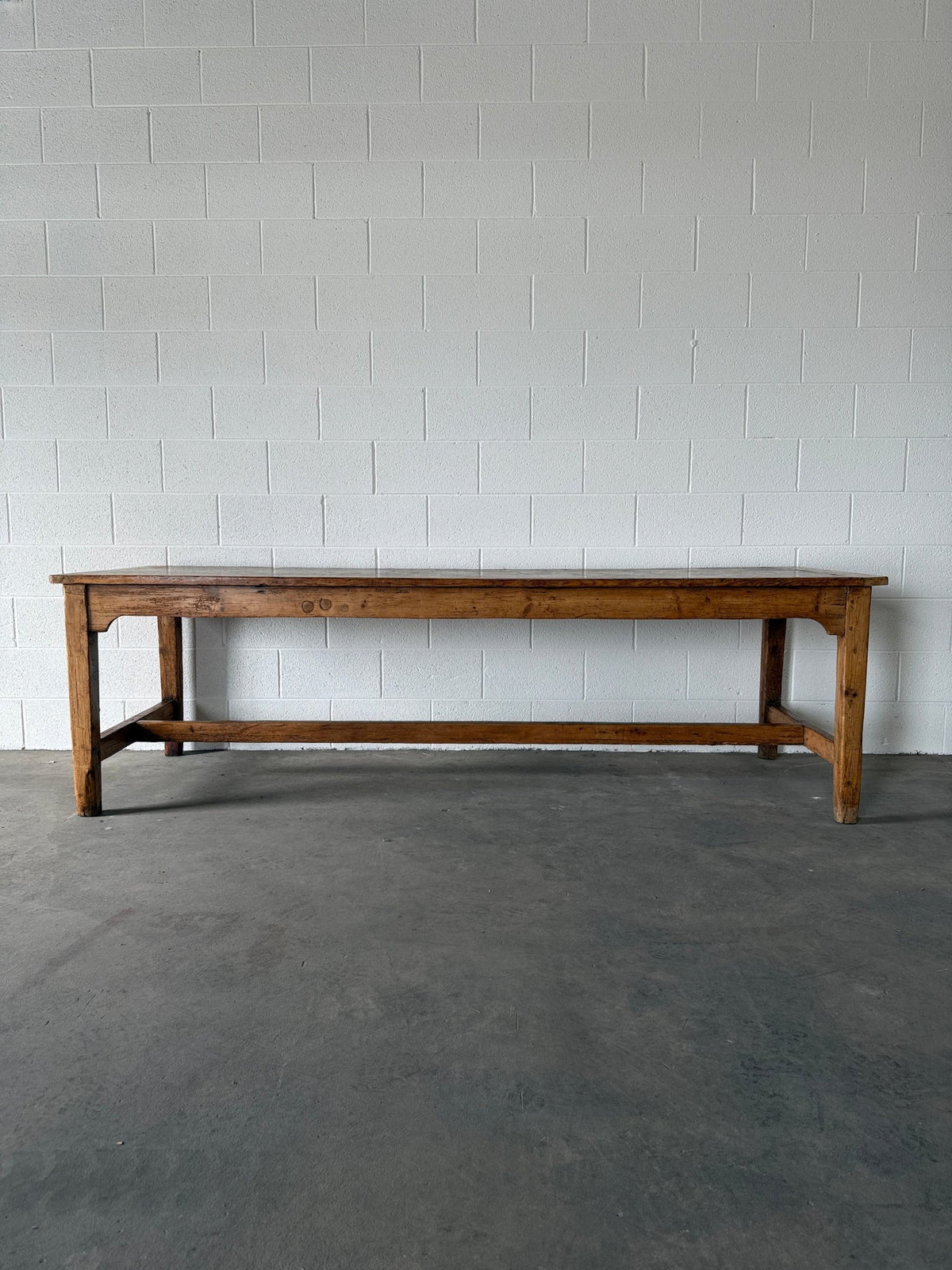 Large antique pine dining table - House on Horizon