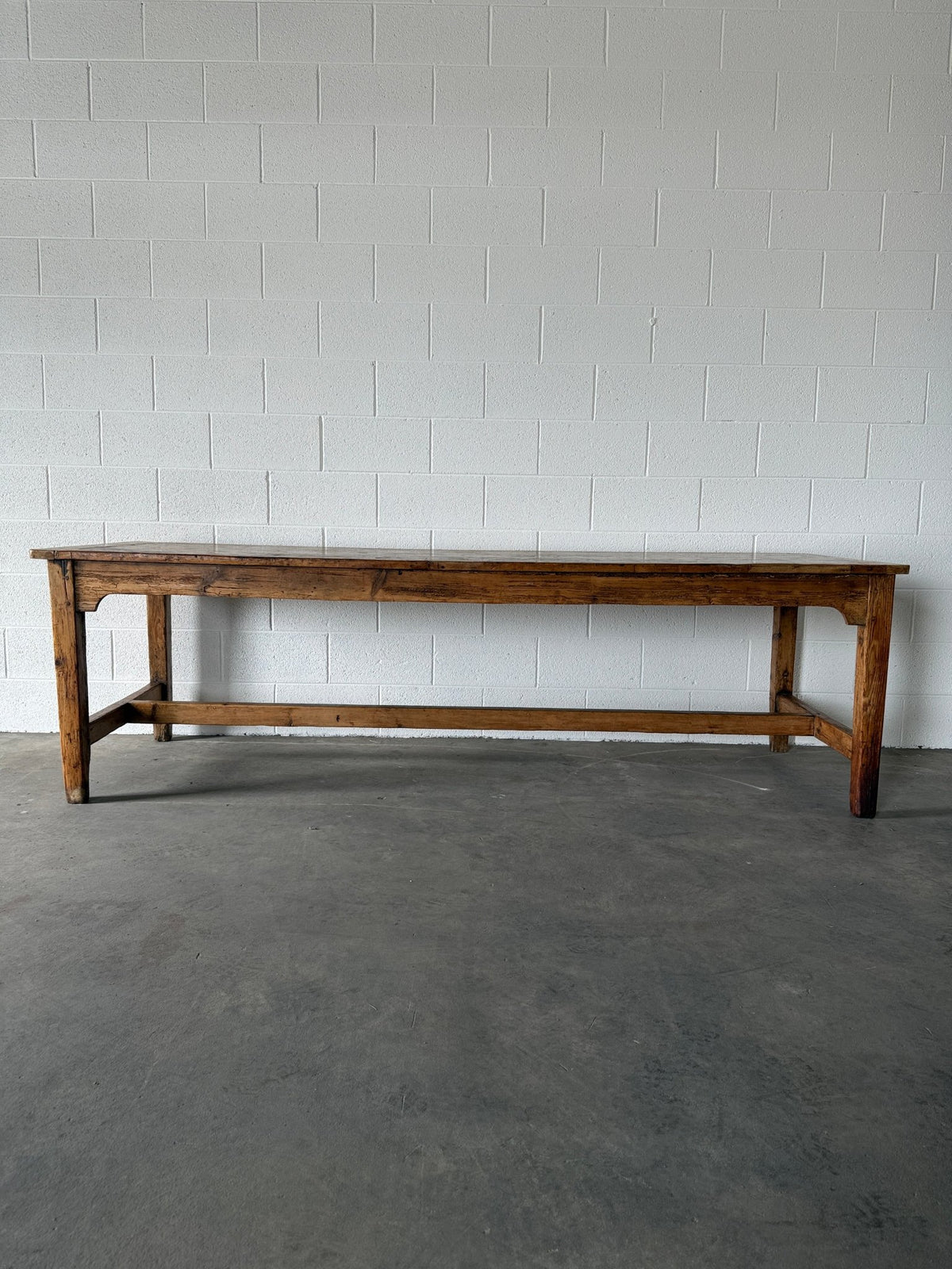 Large antique pine dining table - House on Horizon
