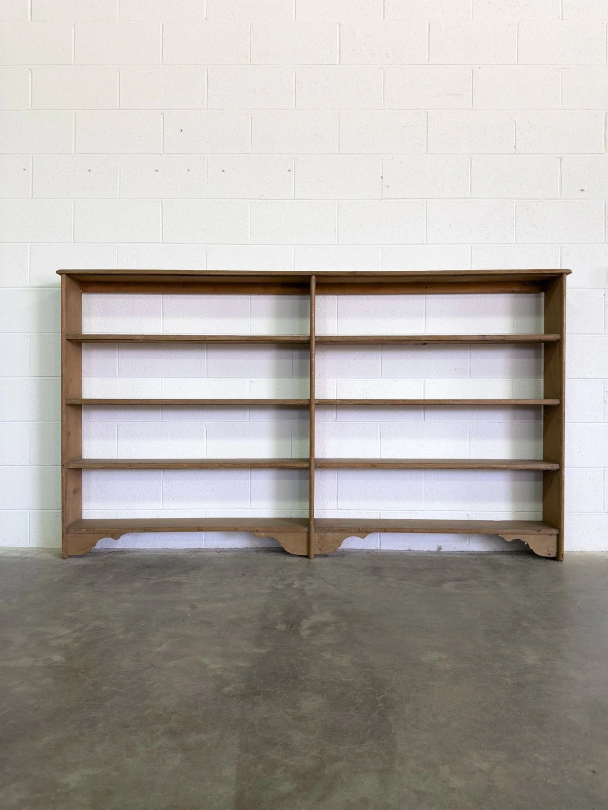 Large Antique Pine Shelving Unit - House on Horizon