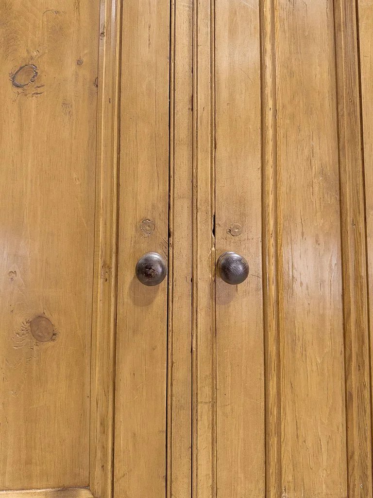 Large Victorian pine housekeepers cupboard - House on Horizon
