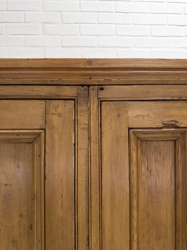 Large Victorian pine housekeepers cupboard - House on Horizon
