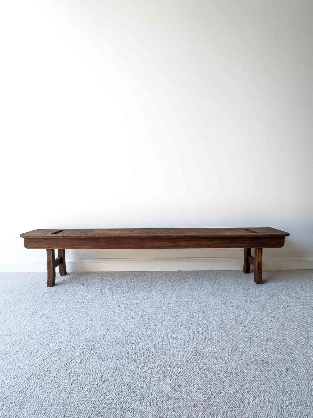 Long pine English school bench - House on Horizon