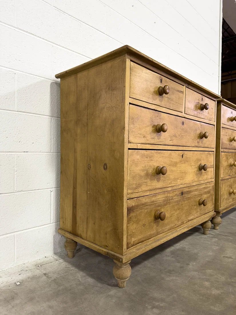 Matching pair of English pine drawers - House on Horizon