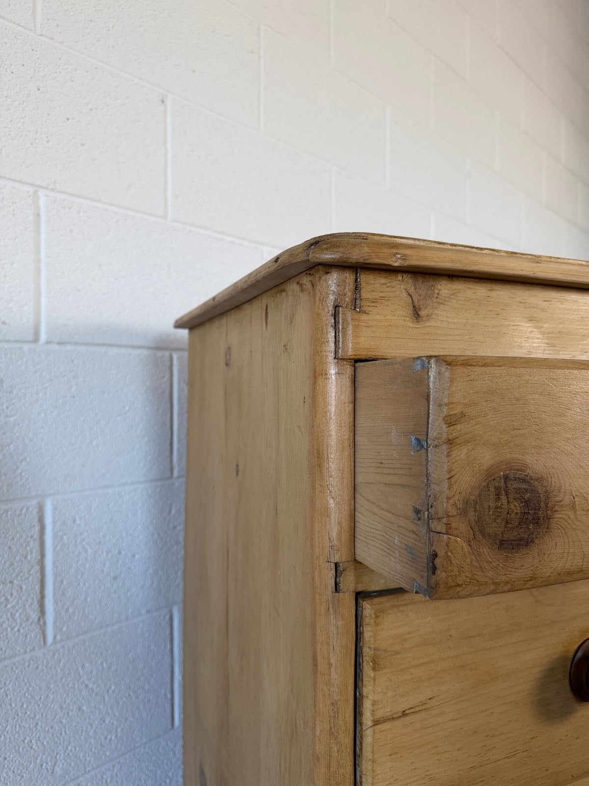 Mellow antique English pine drawers - House on Horizon