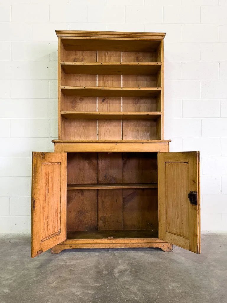 Narrow English pine kitchen dresser - House on Horizon