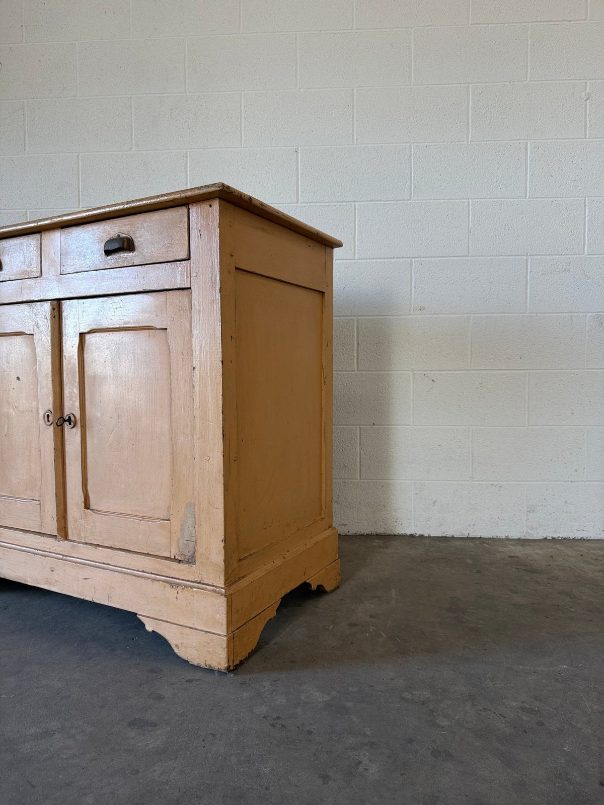 Painted French antique cupboard - House on Horizon
