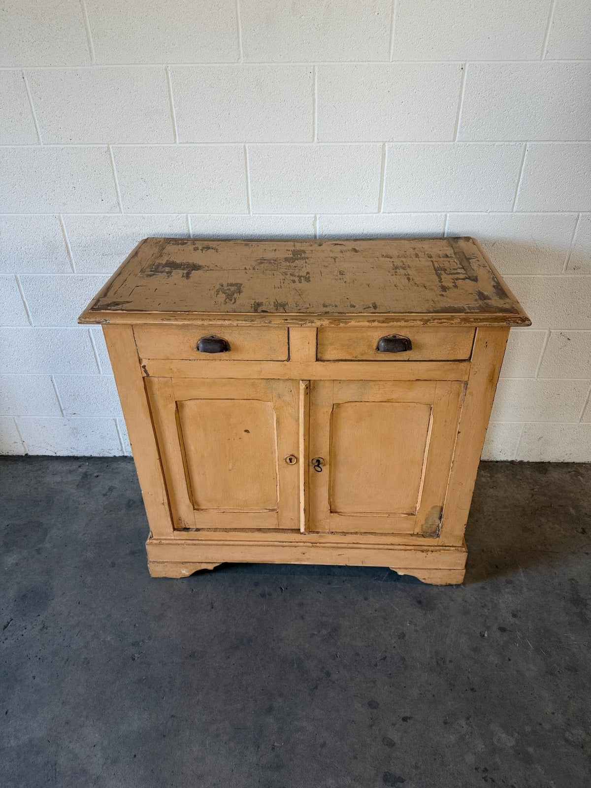 Painted French antique cupboard - House on Horizon