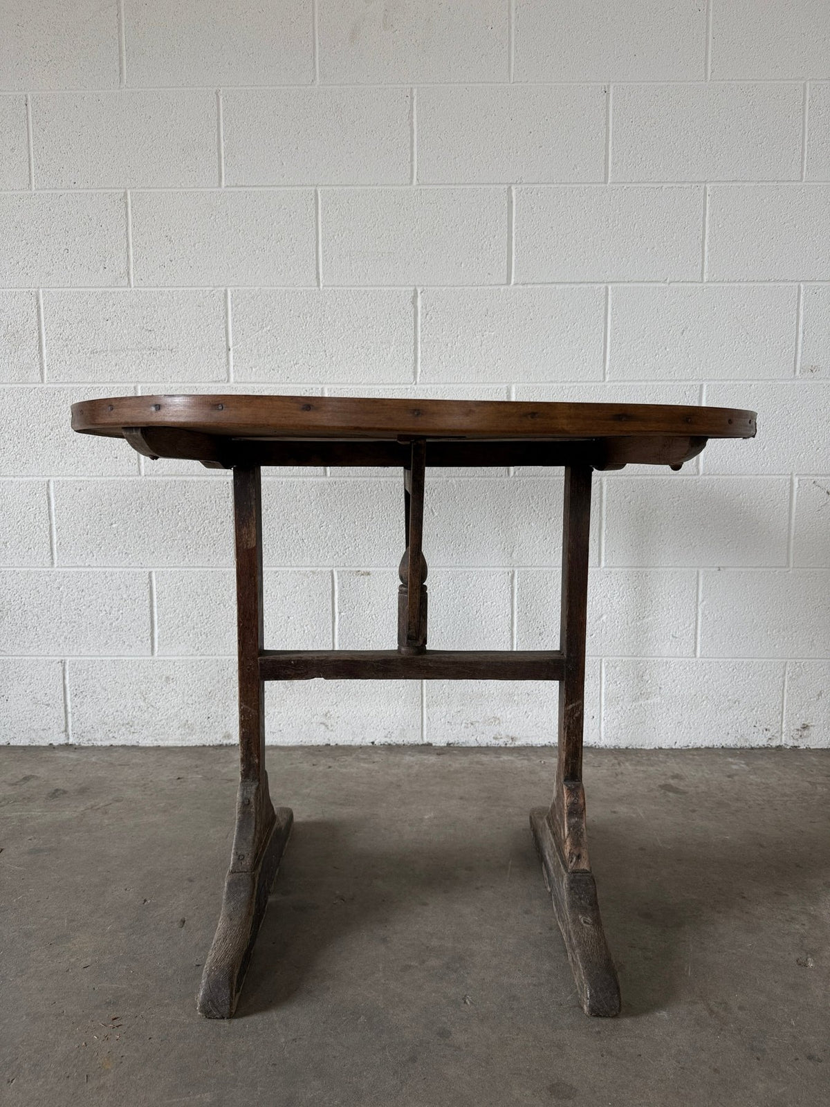 Petite antique French vendange table - House on Horizon