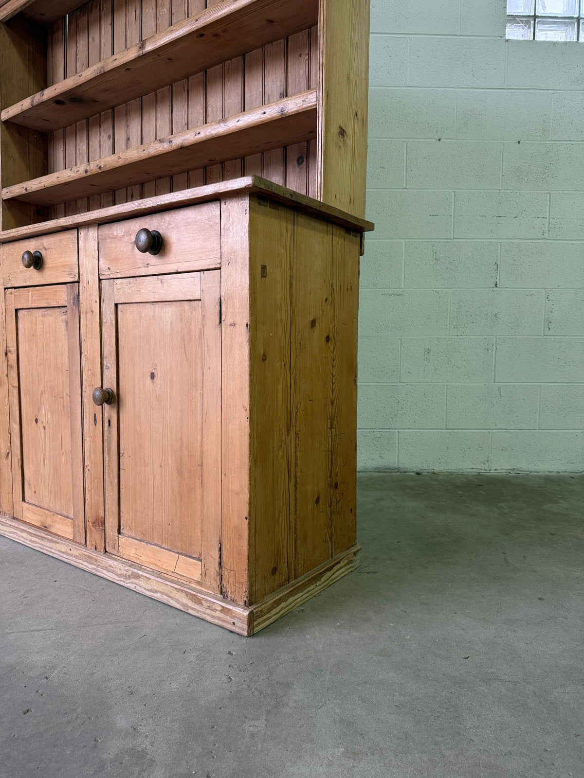 Petite antique pine hutch - House on Horizon