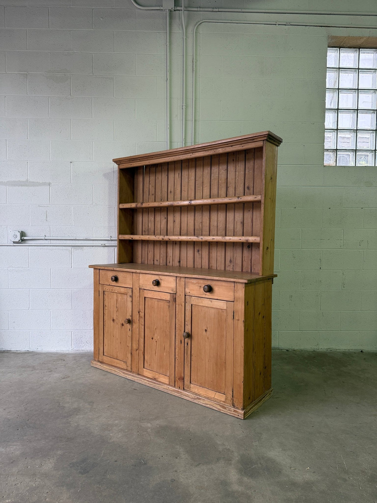 Petite antique pine hutch - House on Horizon